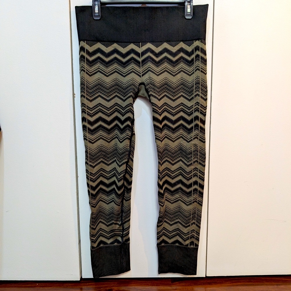 Lululemon Ebb to Street Pants Heathered Fatigue Green High-Waisted Leggings